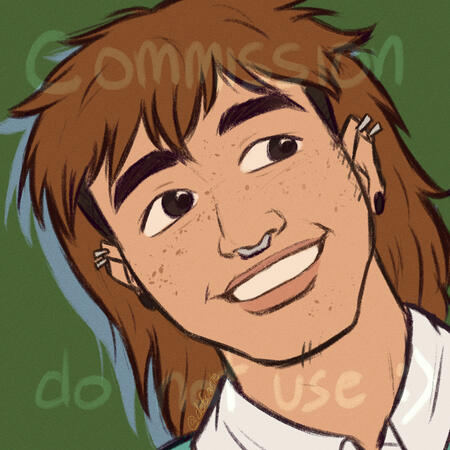 Chris - flat colored, plain background ($35.00)